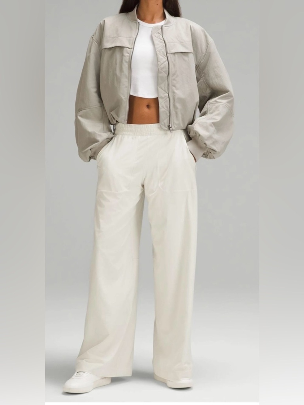 Lululemon swift wide leg women’s pats bone cream soft flowy 8